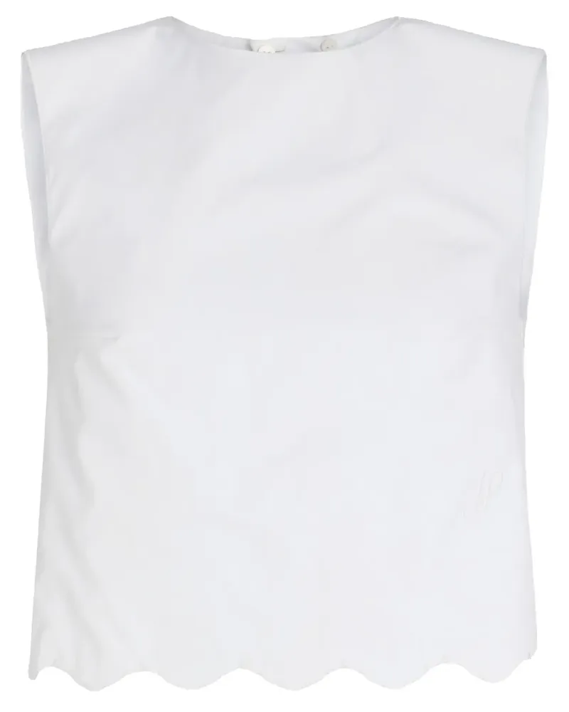 Patou Cropped-Top aus Popeline - Weiß Weiß