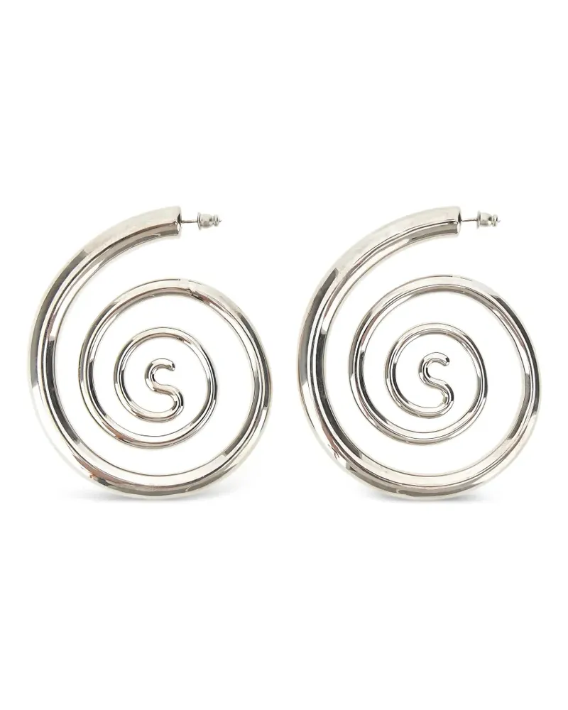 PANCONESI Spiral-Ohrringe - Silber Silber