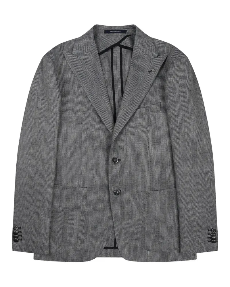 Tagliatore herringbone peak-lapel blazer - Grau Grau