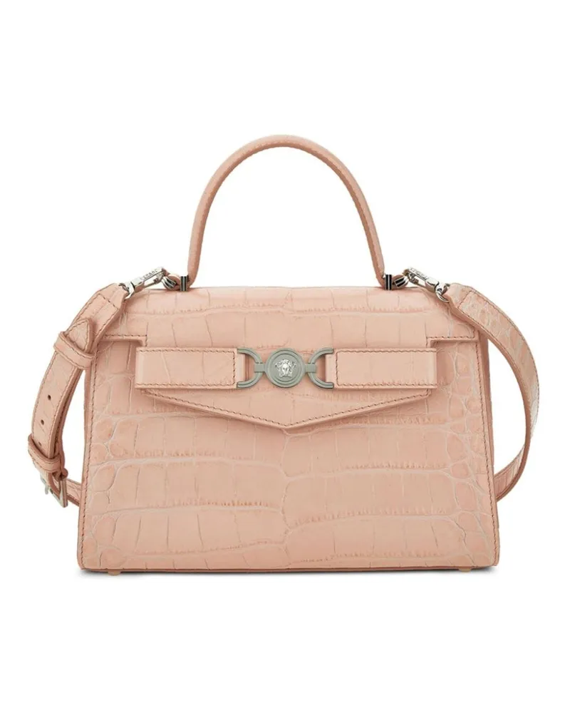 Versace Medusa `95 Handtasche mit Kroko-Effekt - Rosa Rosa