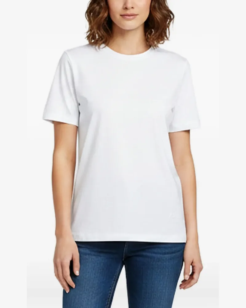 ATTICO T-Shirt mit Logo-Stickerei - Weiß Weiß