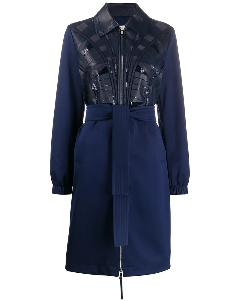 Emilio Pucci Mantel mit Pailletten - Blau Blau