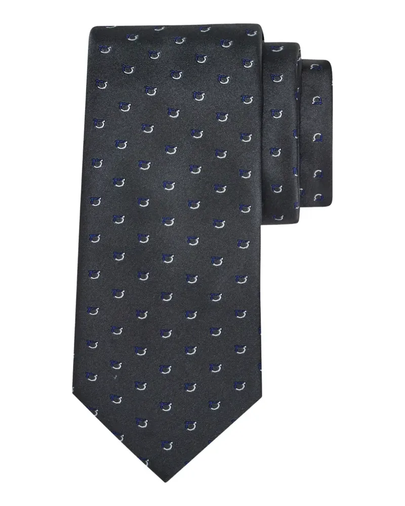 Ferragamo patterned tie - Grau Grau