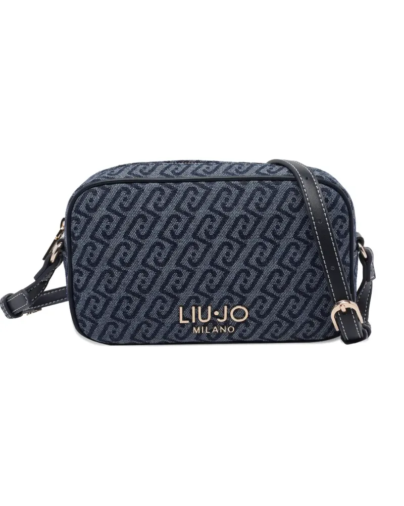 Liu Jo Umhängetasche mit Logo und Reißverschluss - Blau Blau