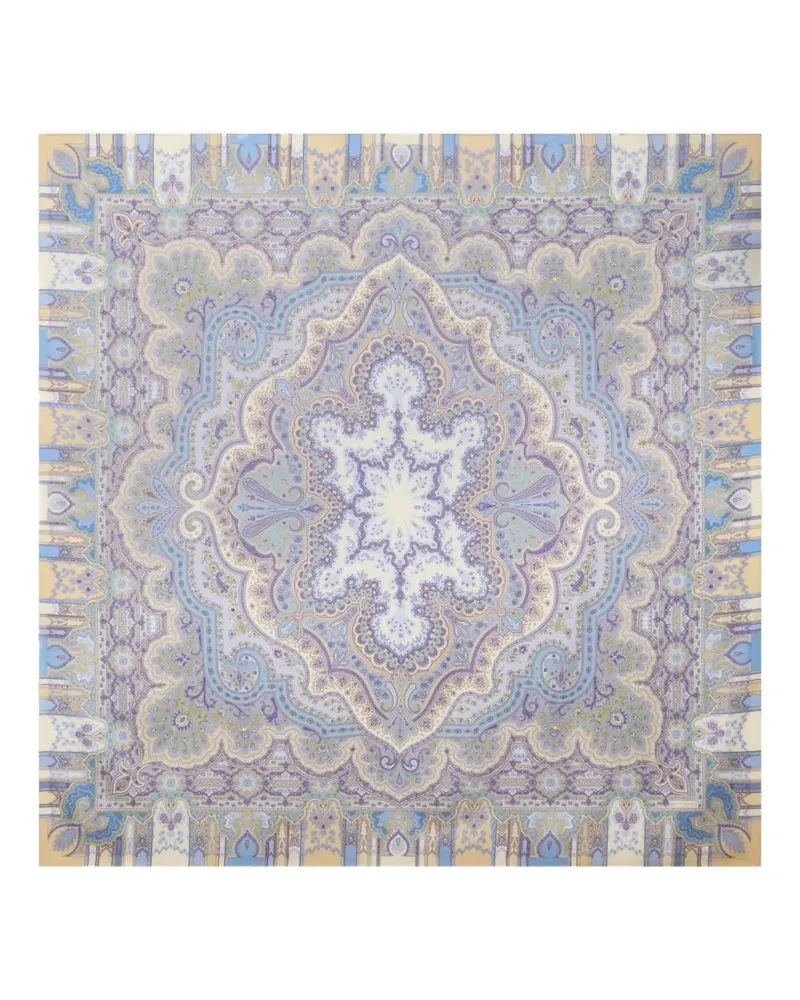 Etro Schal aus Seide mit Paisley-Print - Nude Nude