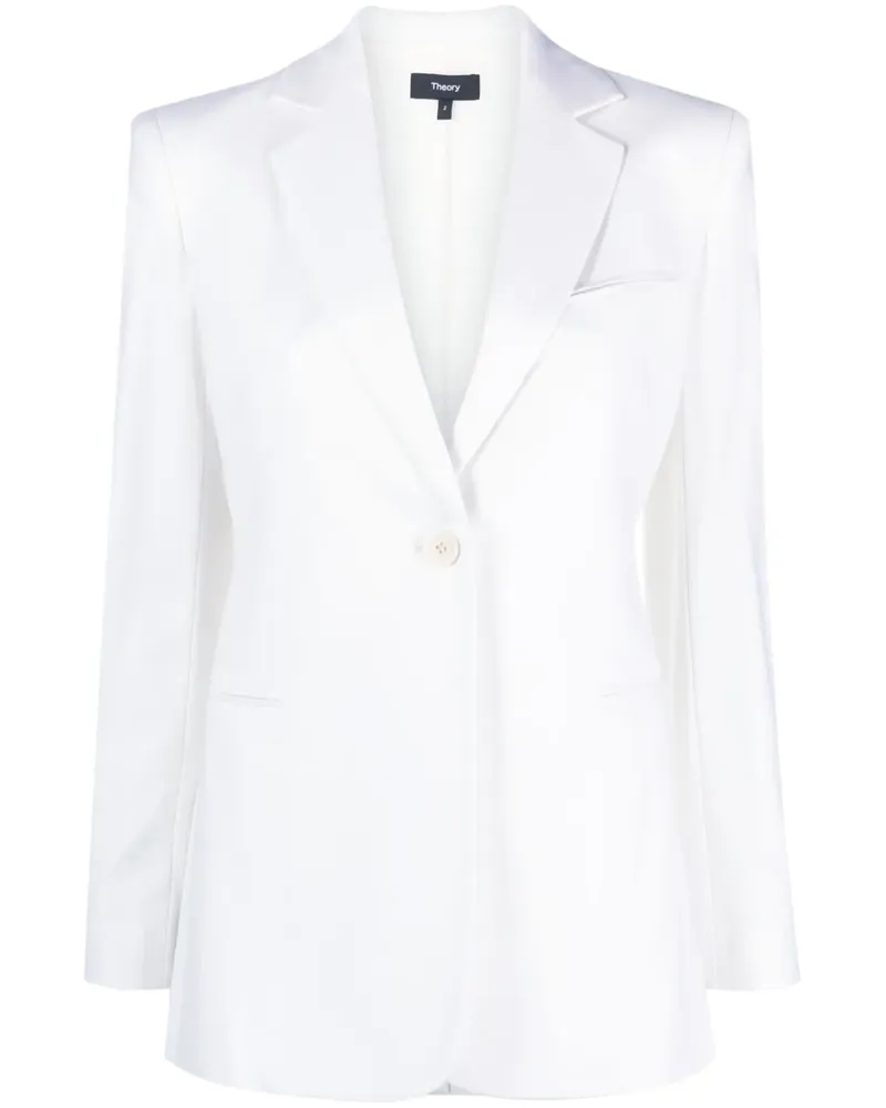 Theory Doppelreihiger Blazer - Weiß Weiß