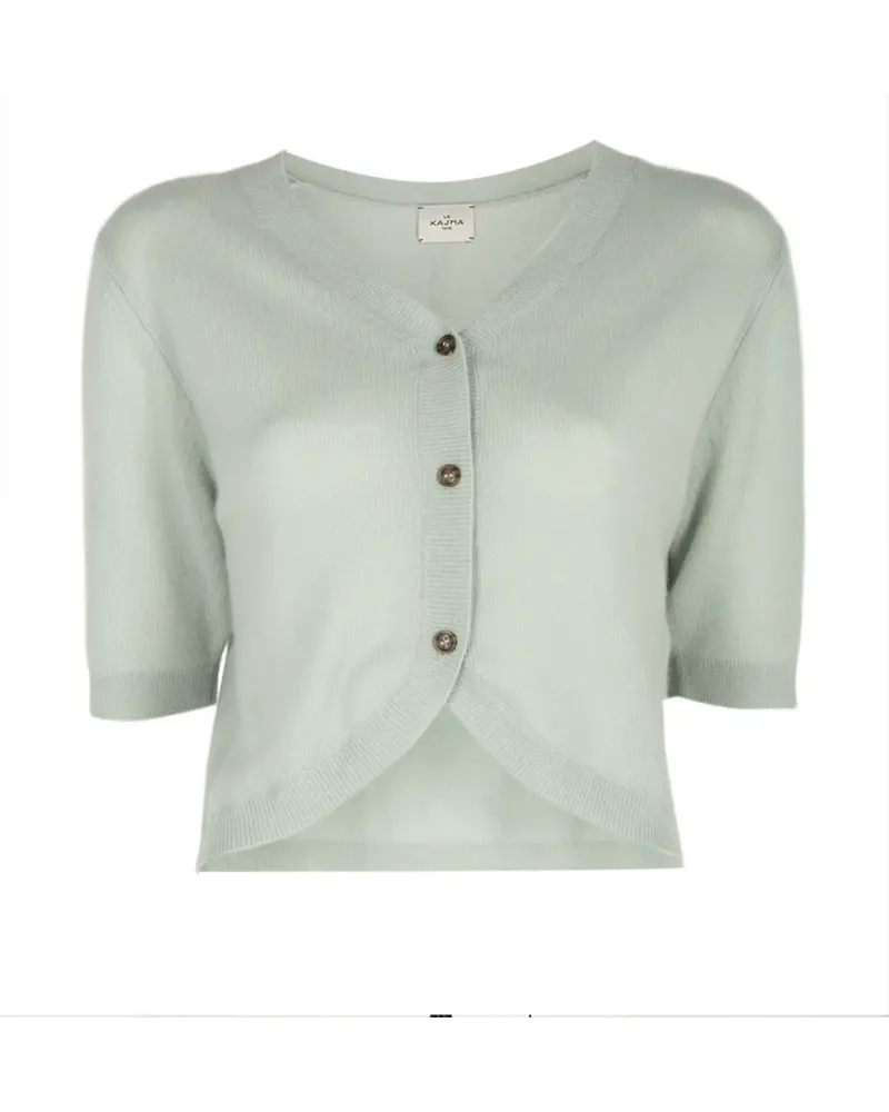 Le Kasha 1918 Fano cropped short-sleeve cardigan - Grün Grün