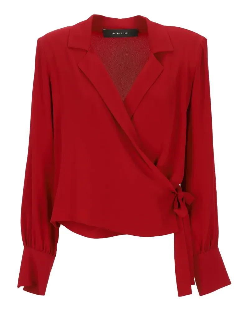 Federica Tosi wrap-style blouse - Rot Rot