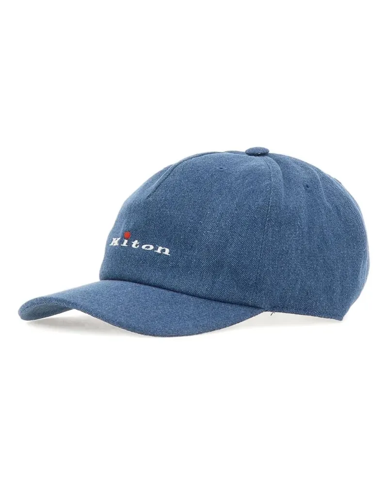 Kiton paneled-desing baseball cap - Blau Blau