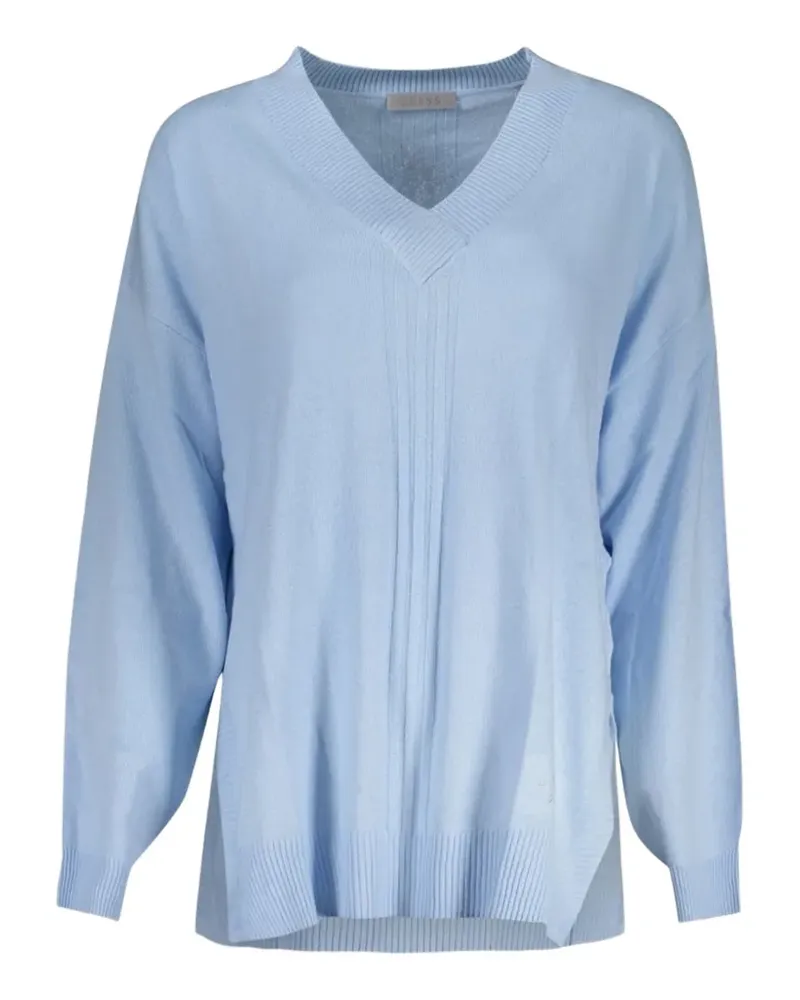 Guess V-neck sweater - Blau Blau