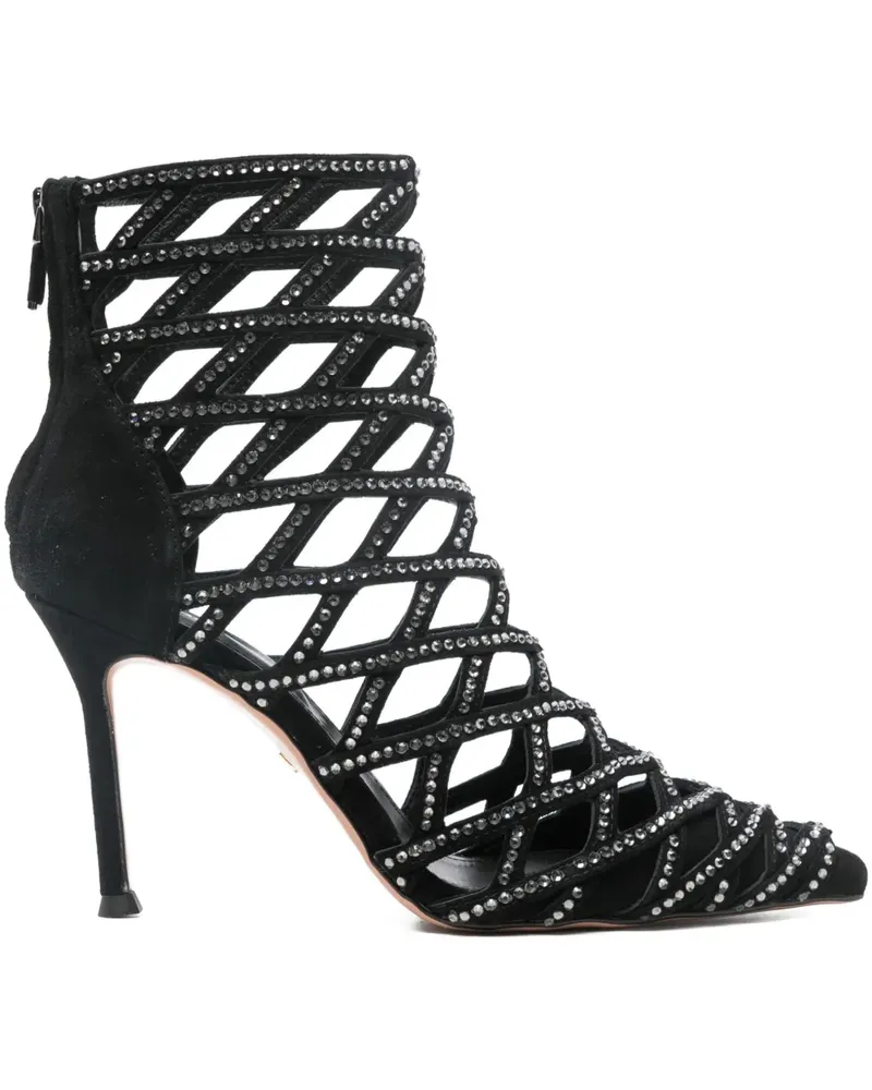 Lola Cruz Alva rhinestone-embellished ankle boots - Schwarz Schwarz