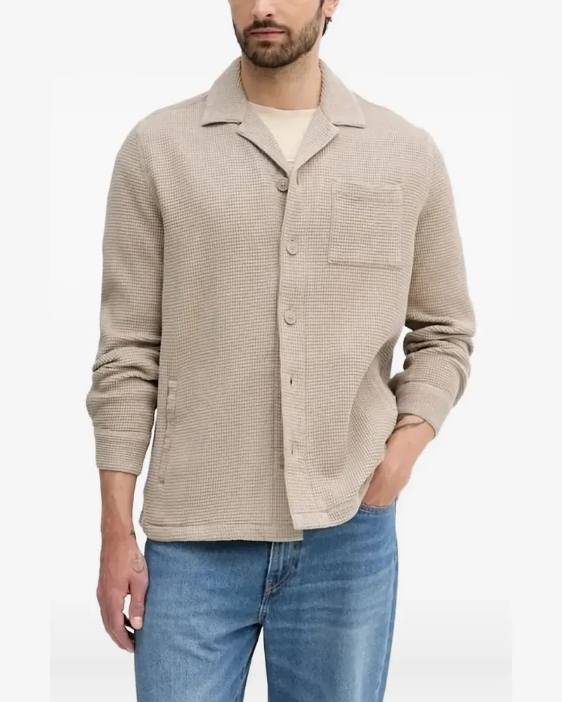 Barbour Hemd mit Waffelstruktur - Nude Nude