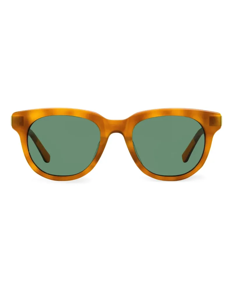 SHINOLA Eckige Thunderbolt Sonnenbrille - Braun Braun