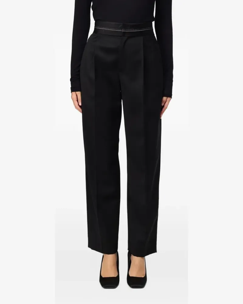 TELA Klassische Bundfaltenhose - Schwarz Schwarz