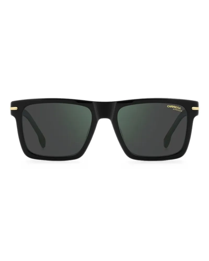 Carrera Polarisierte Sonnenbrille mit eckigem Gestell - Schwarz Schwarz
