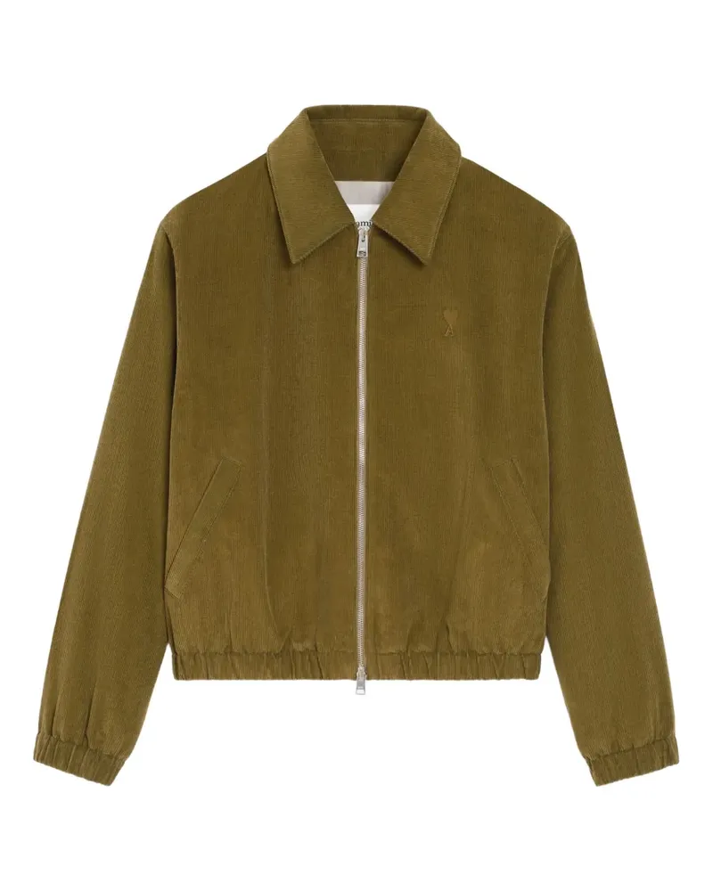 AMI Paris Wattierte Ami de Coeur Jacke - Grün Grün