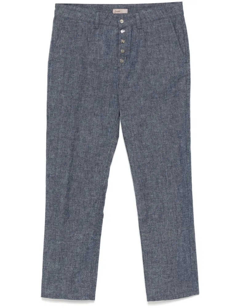 Herno Jeans mit Druckknopf - Blau Blau
