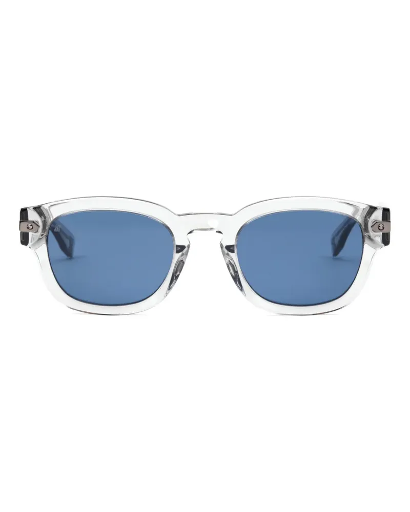 Hublot rounded-frame keyhole-bridge sunglasses - Grau Grau
