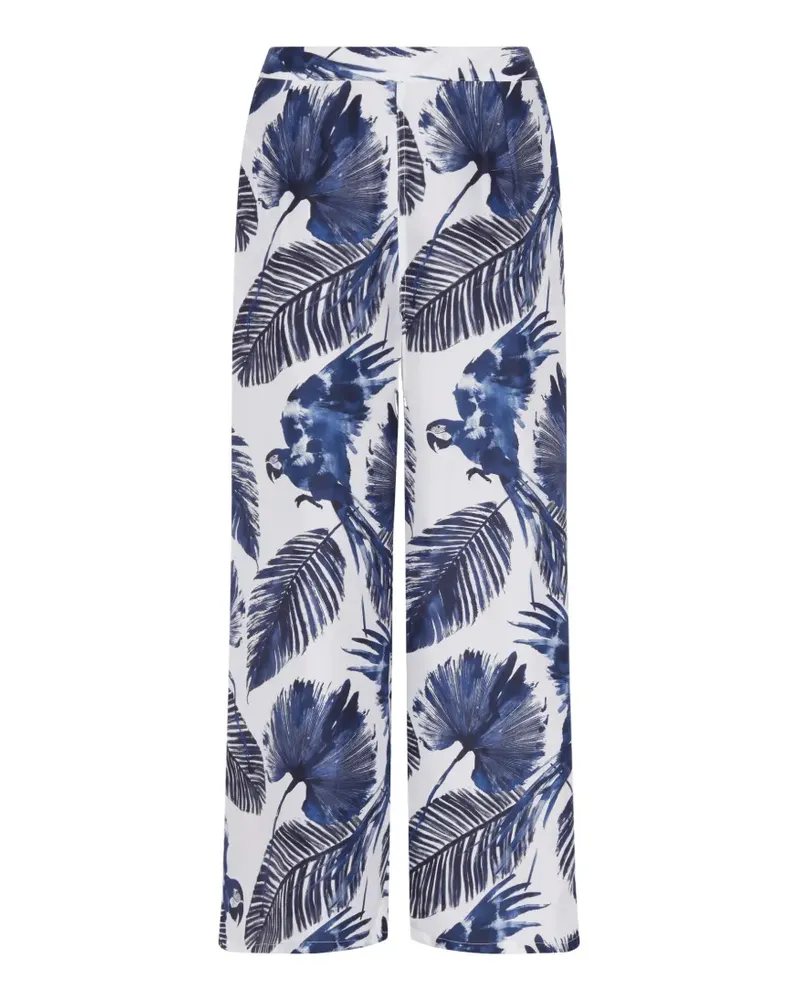 Vilebrequin Papagaio wide-leg trousers - Weiß Weiß