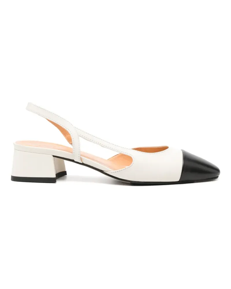 Julie Dee captoe slingback pumps - Weiß Weiß