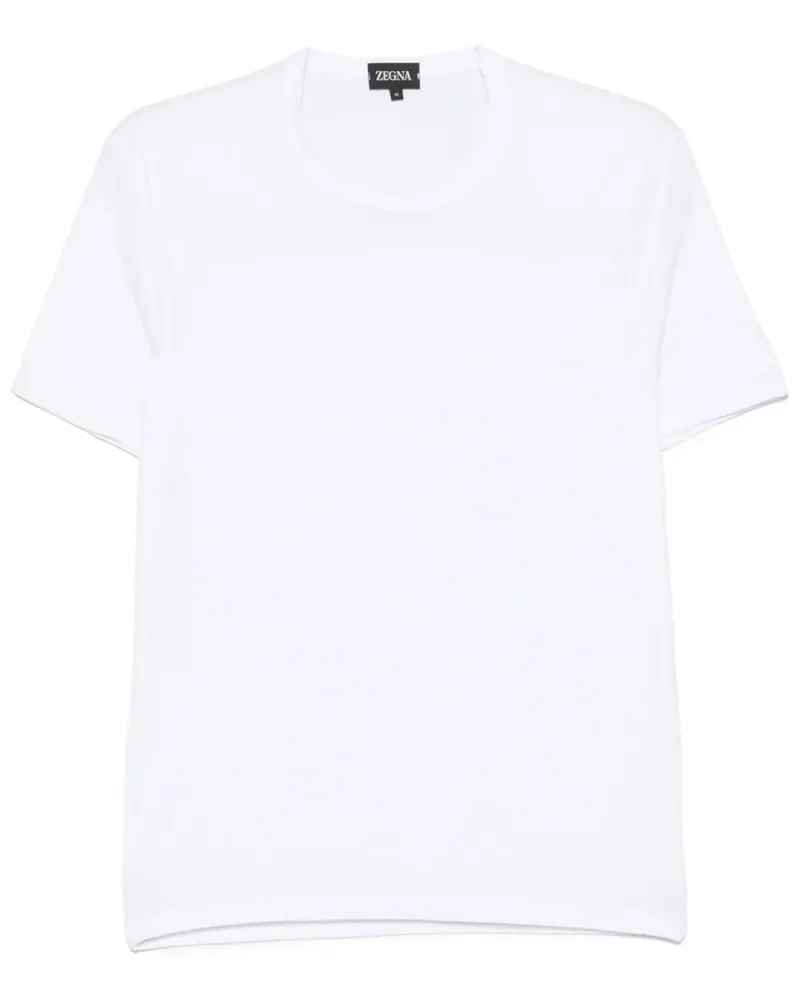 Ermenegildo Zegna T-Shirt mit rundem Ausschnitt - Weiß Weiß