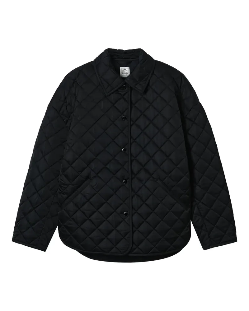 Totême Gesteppte Jacke mit Kragen - Schwarz Schwarz