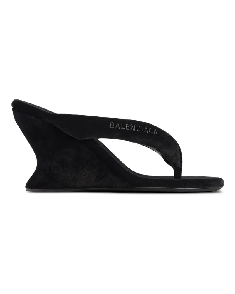Balenciaga Gaeta Wedge-Sandalen - Schwarz Schwarz