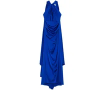 Abendkleid mit Cape-Einsatz - Blau