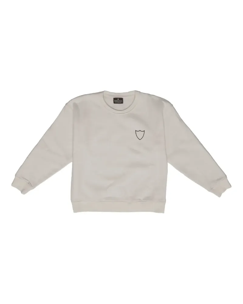 HTC Hollywood Trading Company logo-print sweater - Weiß Weiß
