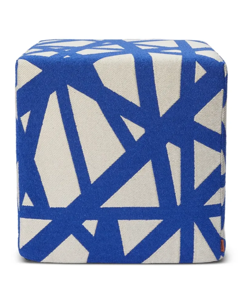 Missoni Home Geometrisch gemusterter Hocker (40cm x 40cm) - Nude Nude