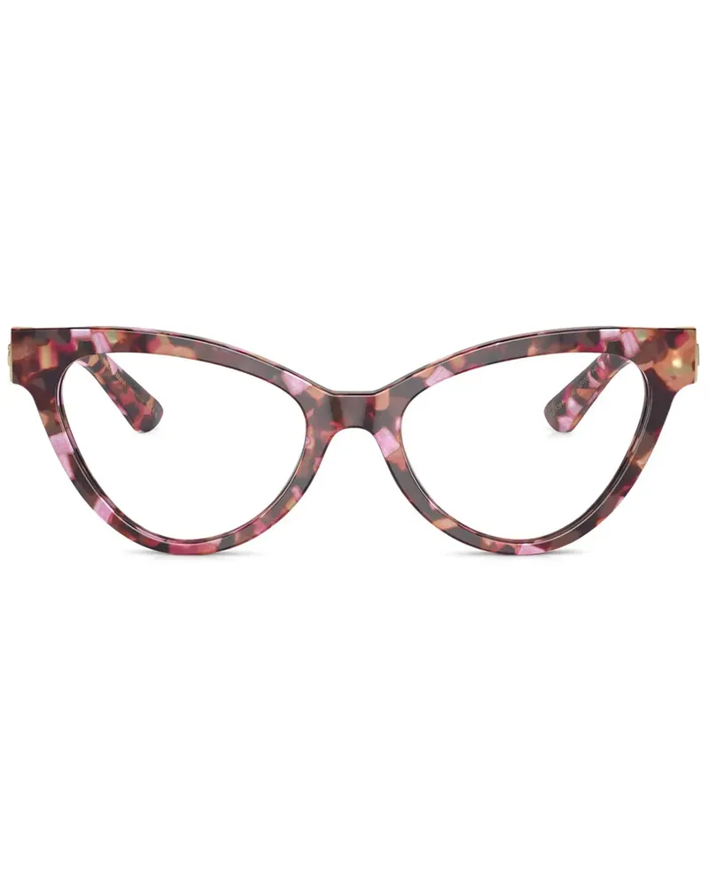 Dolce & Gabbana Brille mit Logo-Schild - Rosa Rosa