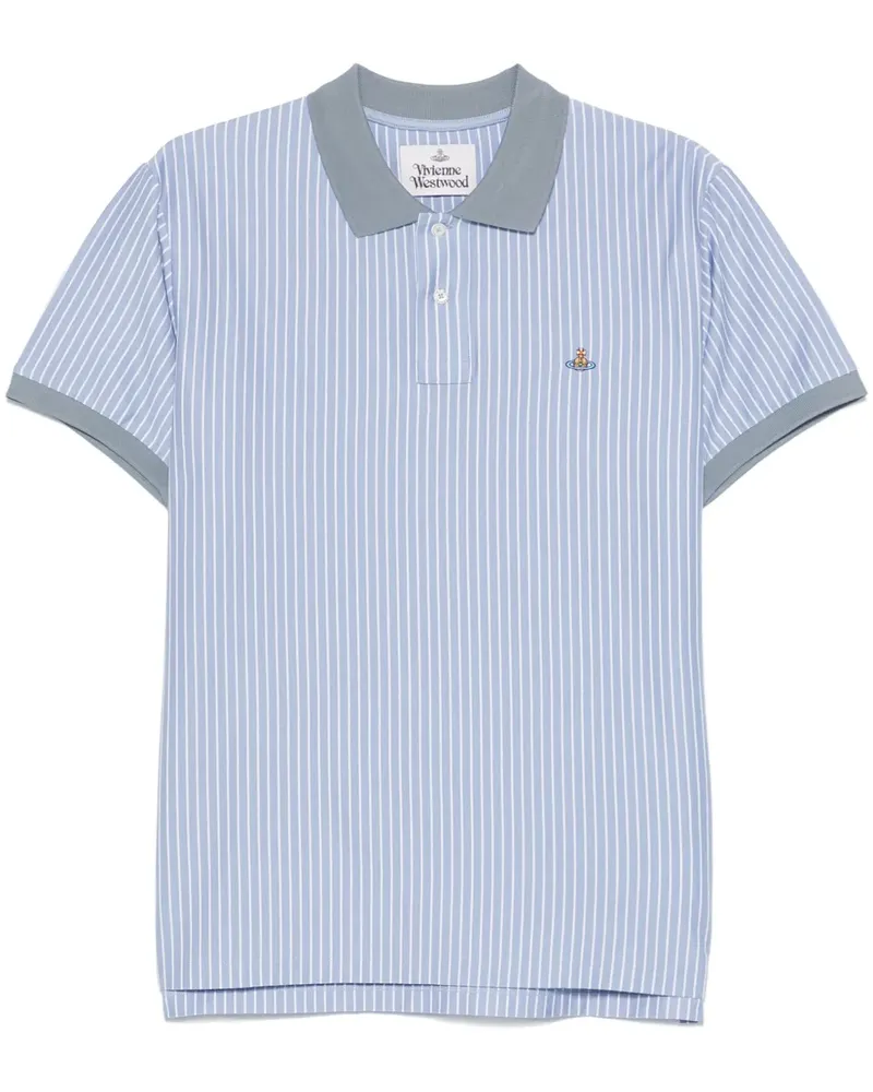 Vivienne Westwood Gestreiftes Poloshirt - Blau Blau