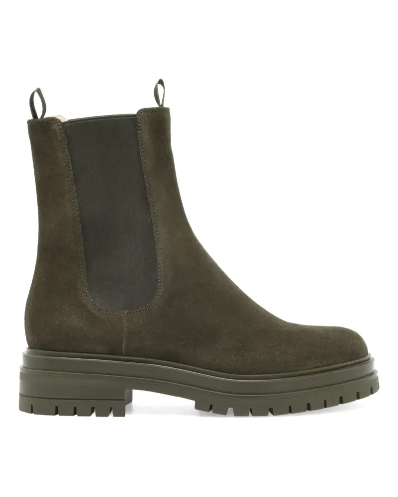 Gianvito Rossi Wildlederstiefel mit Lasche - Grün Grün