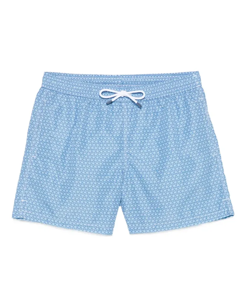 Fedeli Badeshorts mit geometrischem Print - Blau Blau