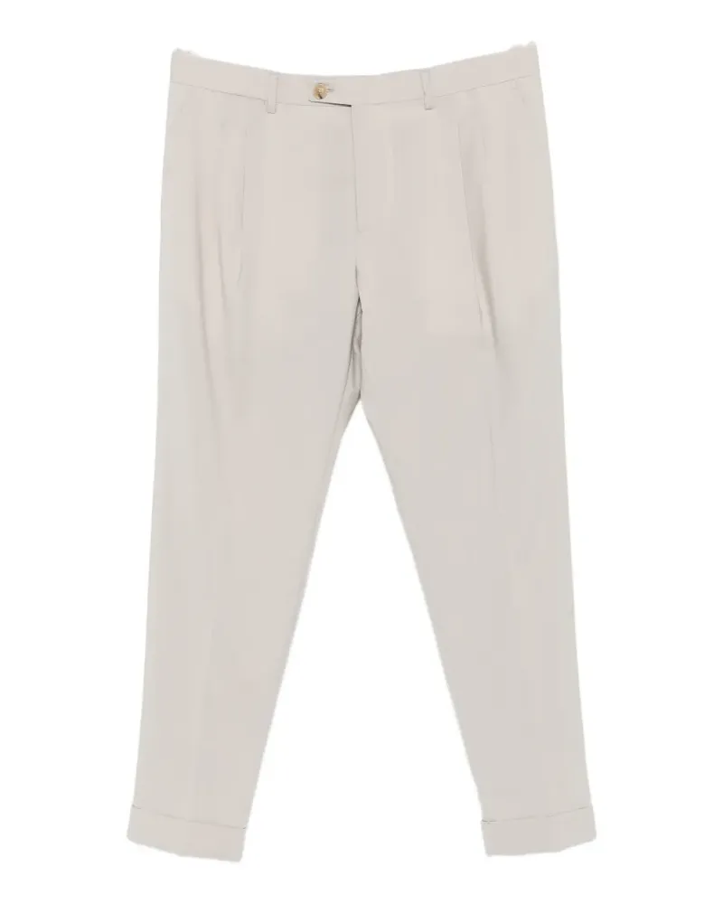 Be Able pleated turn-up trousers - Nude Nude