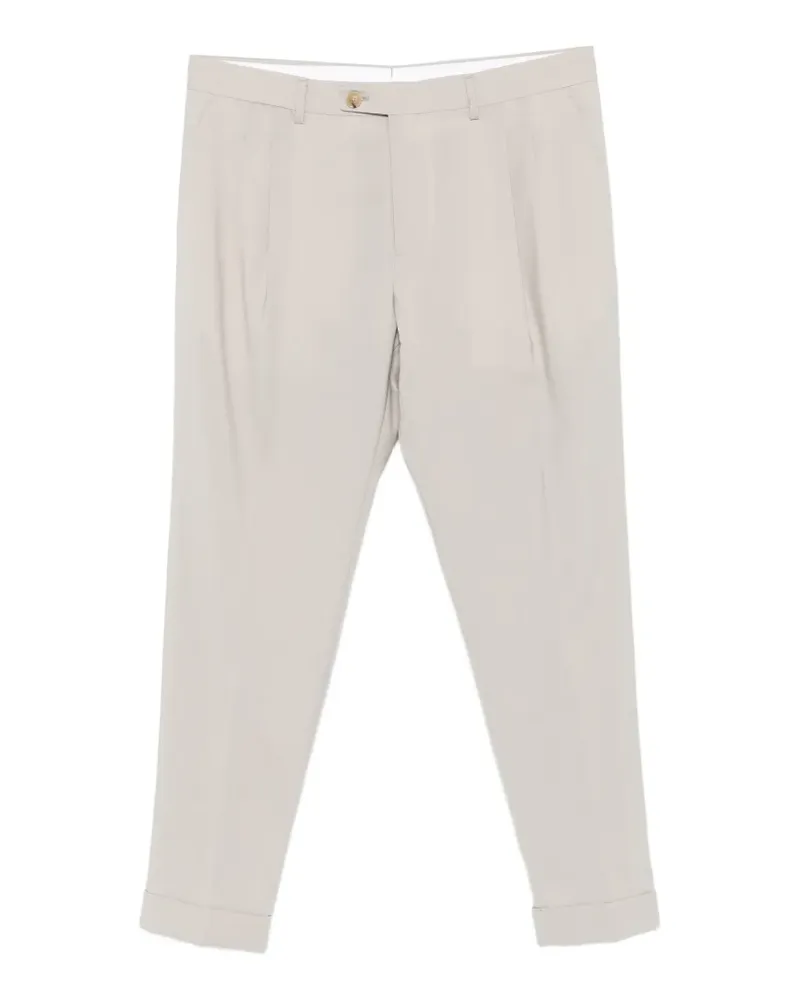 Be Able Plissierte Hose mit Umschlag - Nude Nude