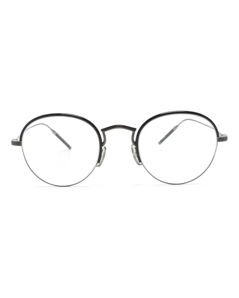 Oliver Peoples TK-6 Brille mit rundem Gestell - Schwarz Schwarz