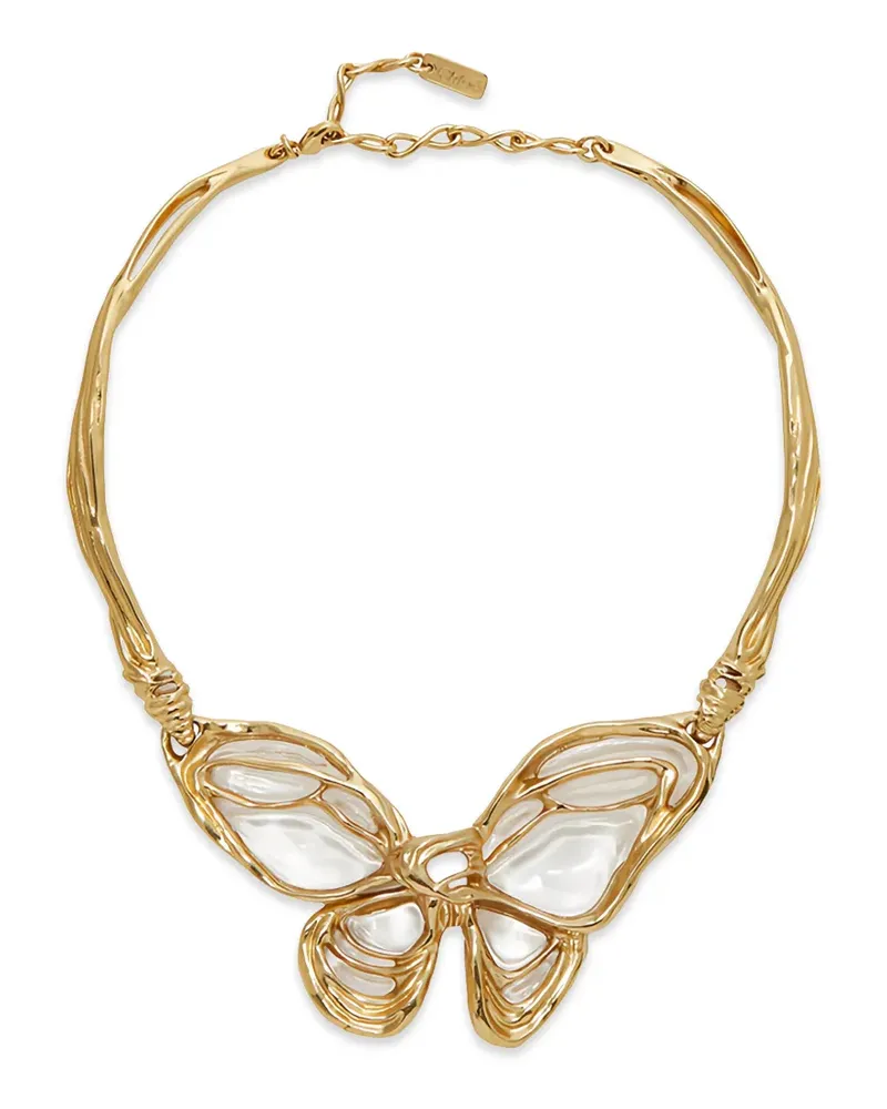 Chloé Candle butterfly-pendant necklace - Gold Gold