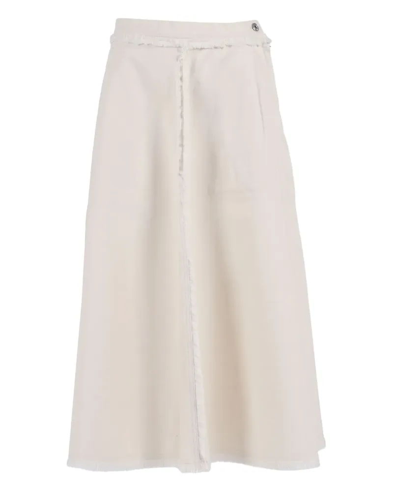 Max Mara fringed Alvaro skirt - Nude Nude