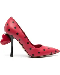 Moschino Gepunktete Pumps Rot