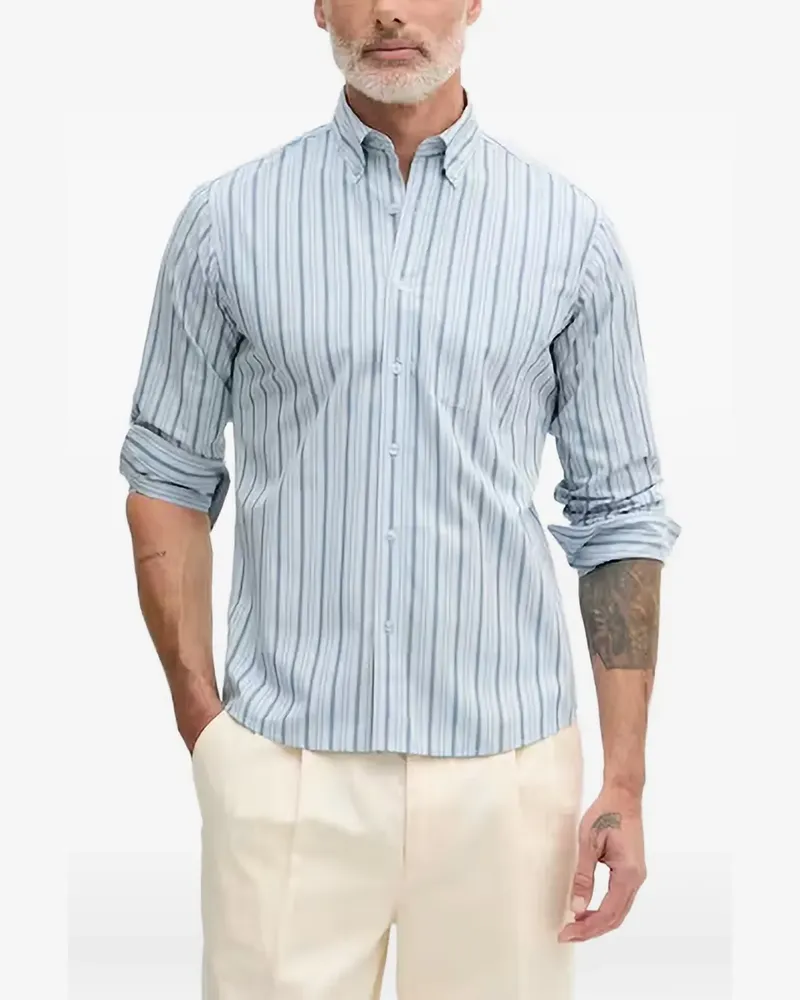 Benetton striped button-down shirt - Blau Blau