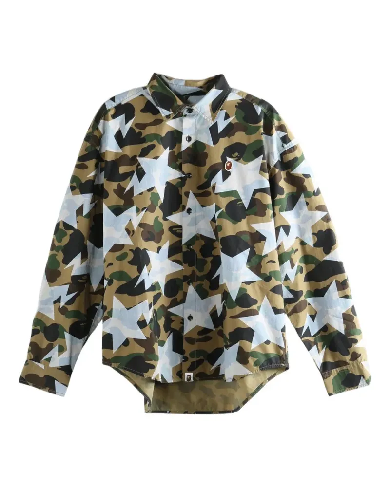 BAPE Sta camouflage-print shirt - Nude Nude