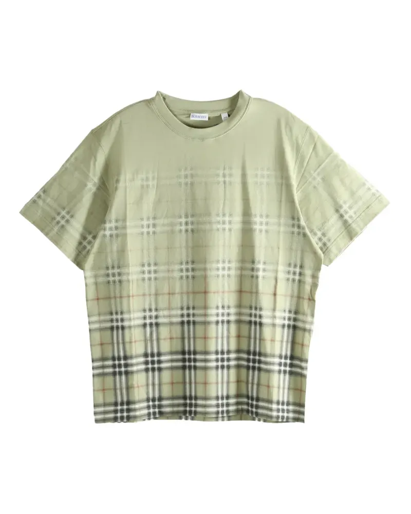 Burberry ip check T-shirt - Grün Grün