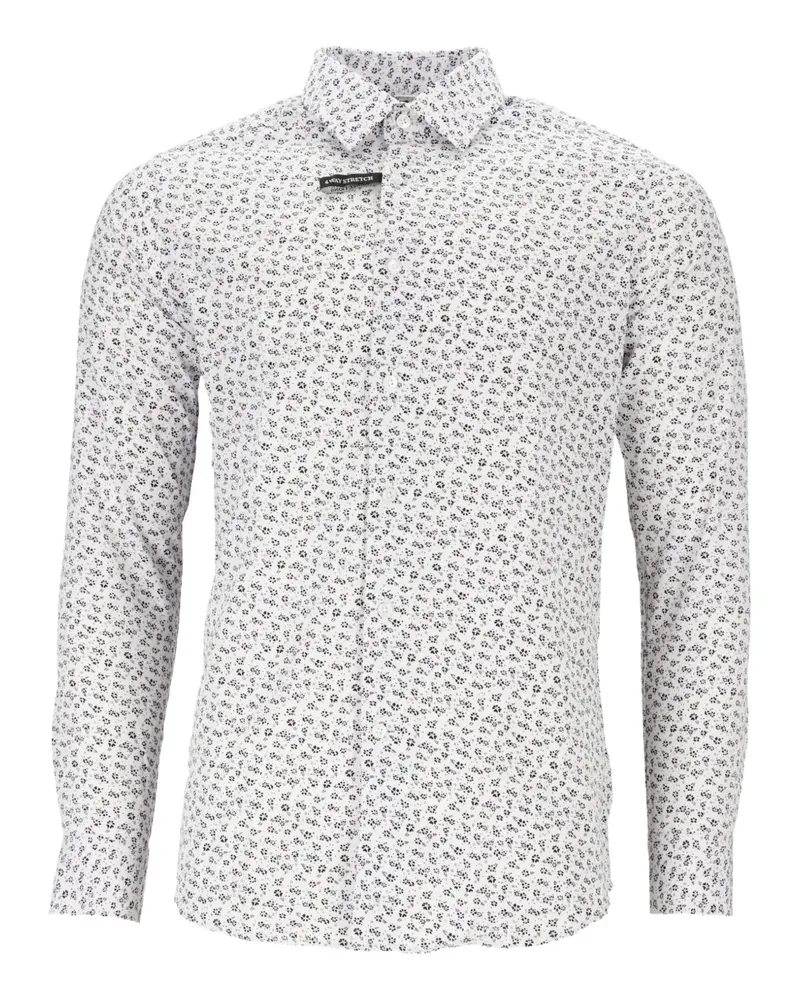 Scotch&Soda Hemd mit Blumen-Print - Weiß Weiß