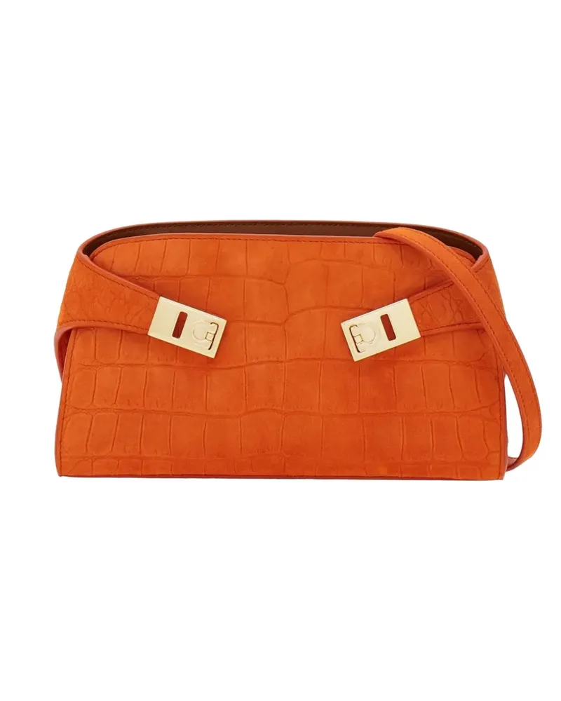 Ferragamo mini Hug cross-body bag - Orange Orange