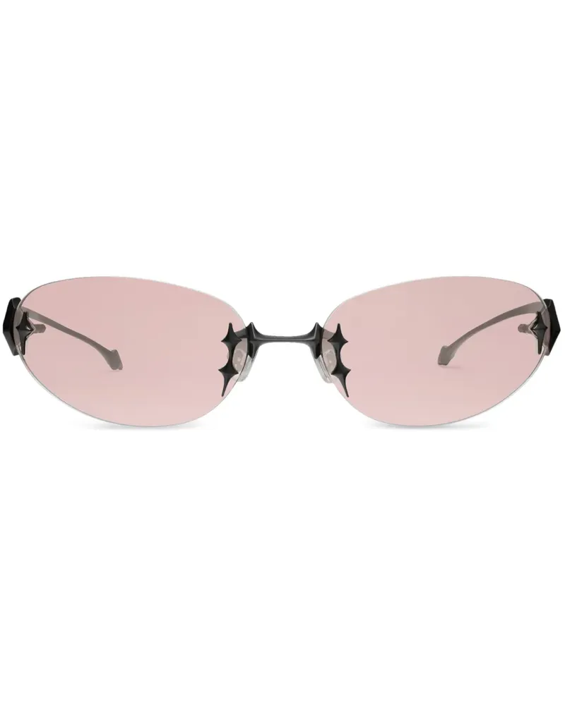 Gentle Monster Tta Sonnenbrille mit ovalem Gestell - Schwarz Schwarz
