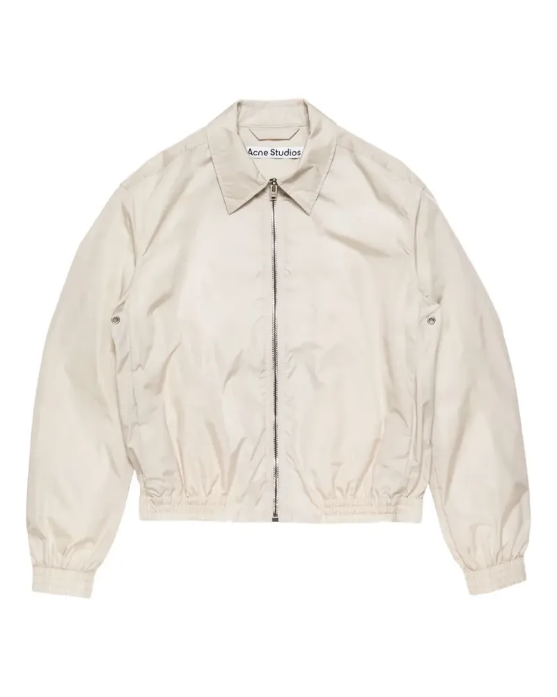 Acne Studios Jacke mit Logo-Reißverschluss - Nude Nude