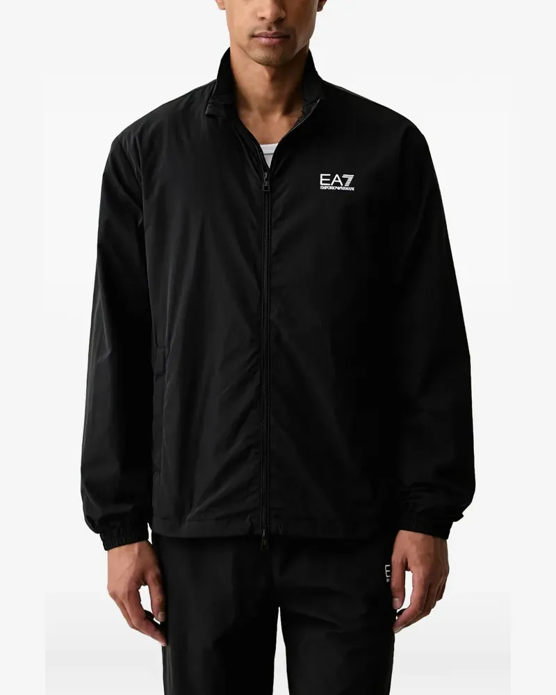 EA7 Jogginganzug mit Logo-Print - Schwarz Schwarz