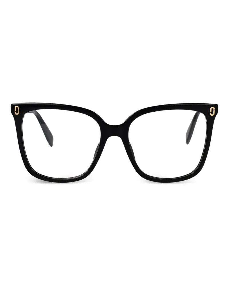 Marc Jacobs rectangle logo glasses - Schwarz Schwarz