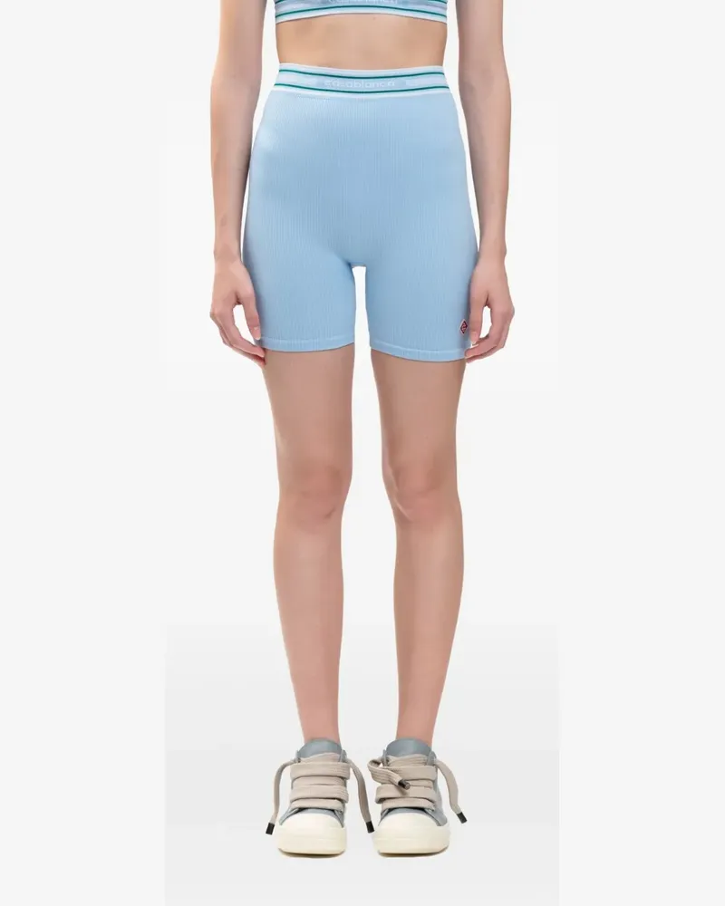 Casablanca Paris Gerippte Shorts ohne Nähte - Blau Blau